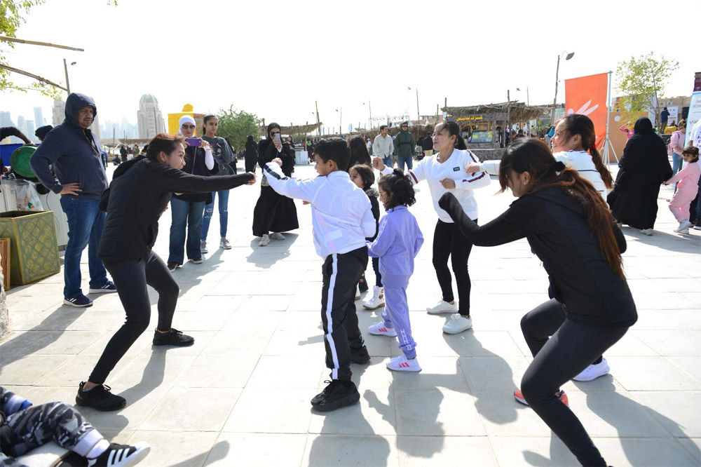 Children participating in Sport Day activities.