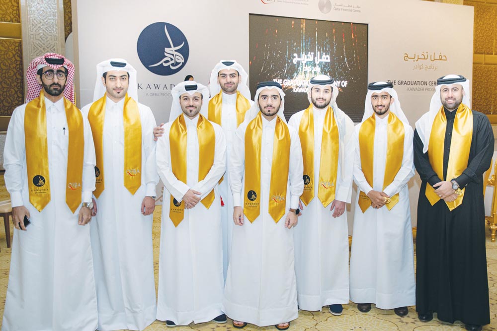 The fresh graduates posing for a group photo.
