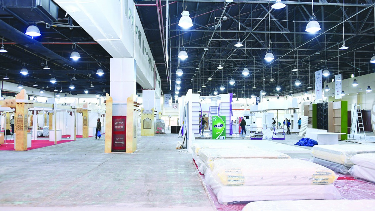 A view of the main venue of ' Made in Qatar 2020' in Kuwait.