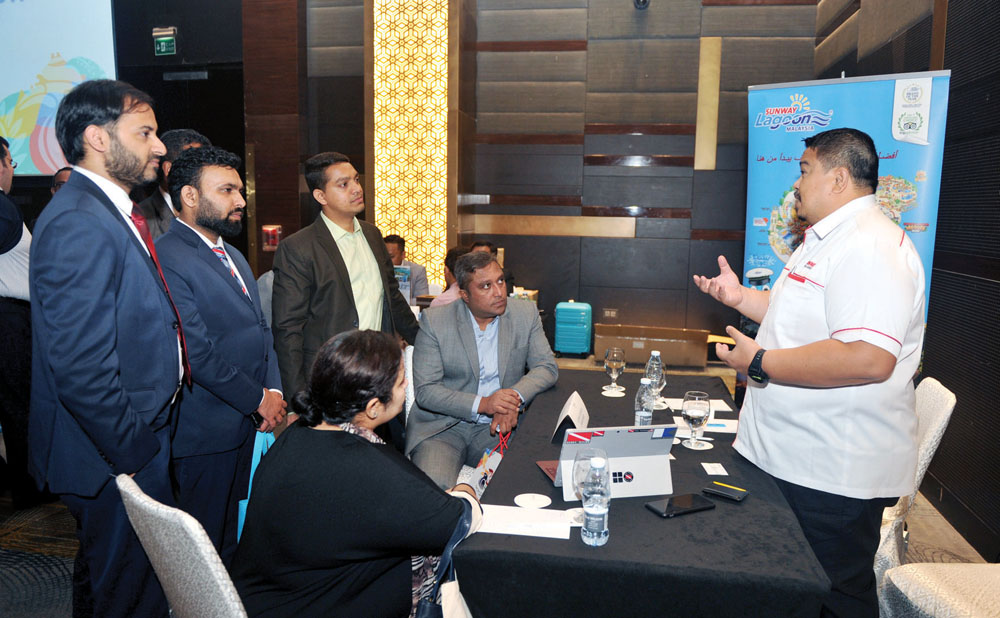 Participants during a B2B session at Malaysia Tourism Roadshow 2020 held in Doha on Sunday. Pics: Abdul Basit/The Peninsula
