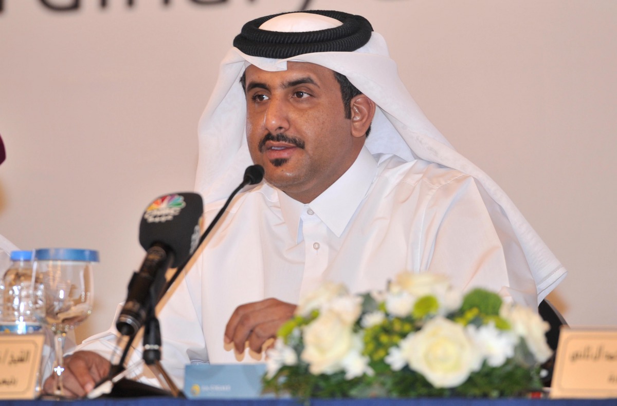 Sheikh Faisal bin Abdulaziz bin Jassem Al Thani, Chairman and Managing Director of Ahlibank. Pic: Baher Amin/The Peninsula 