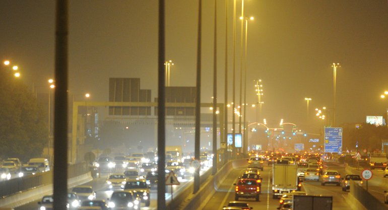 A file picture of D Ring Road on a poor visibility day. Pic: Salim Matramkot