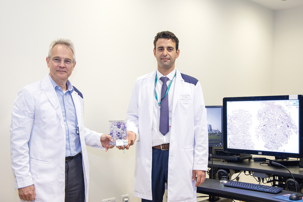  Dr Adrian Charles with Dr Fouad Alchami.  