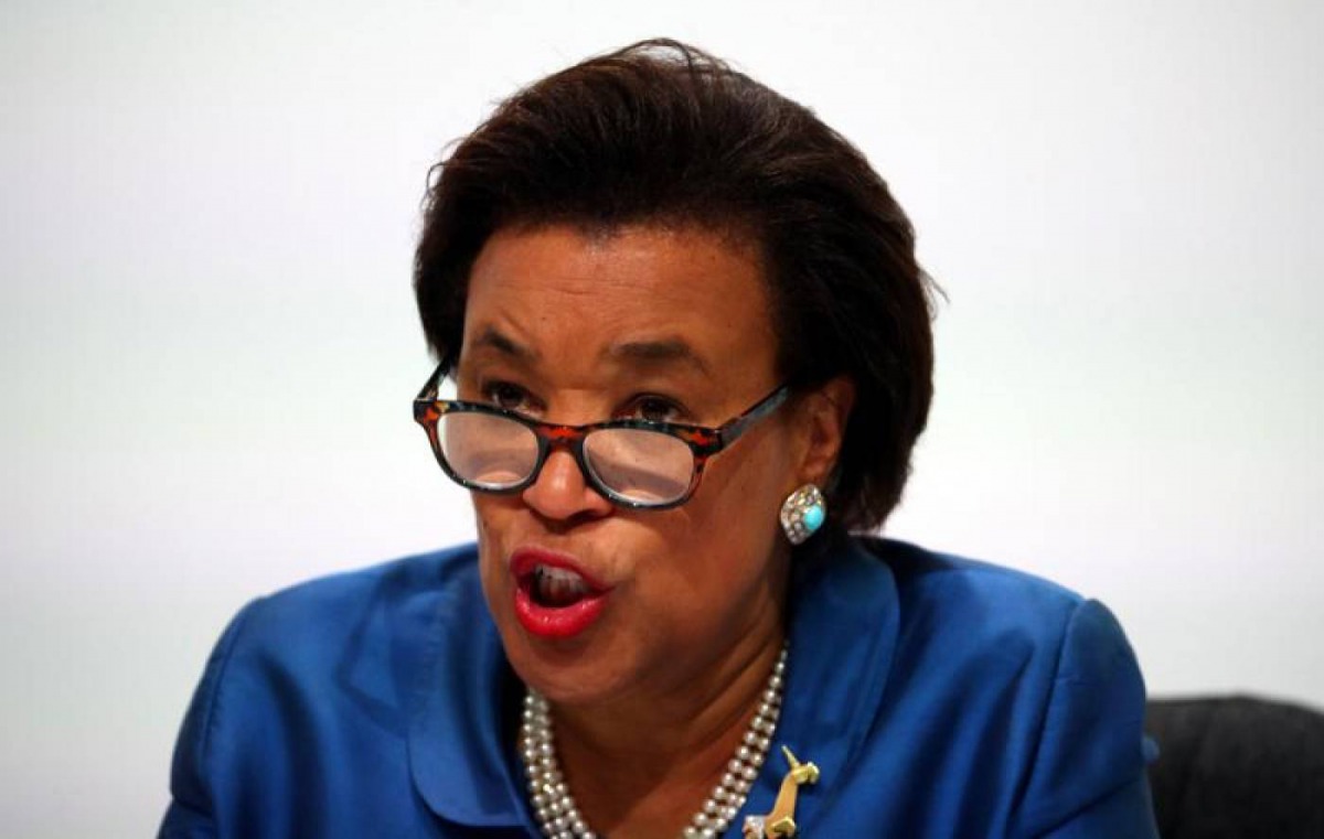 Commonwealth Secretary-General Patricia Scotland speaks during a news conference in London, Britain, April 20, 2018. Reuters/Hannah McKay