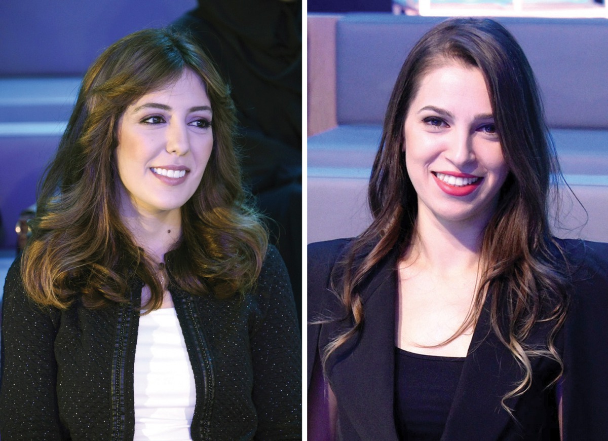 (L) Dr. Nour Majbour Associate Researcher at QBRI, second place in Season 10  of Stars of Science, Walaa Aniba from Tunisia, a participant in Season 6 of Stars of Science