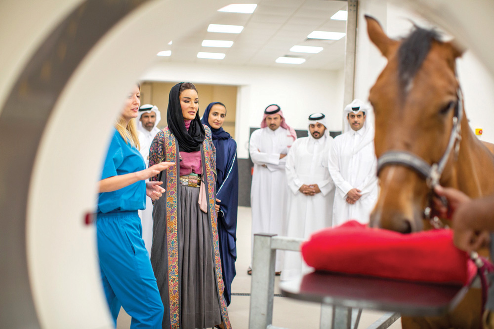 Sheikha Moza opens Equine Veterinary Medical Center The Peninsula Qatar