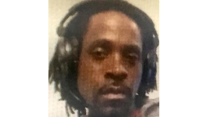 This undated photo provided by the Fresno Police Department shows Kori Ali Muhammad, 39, who was arrested shortly after a shooting outside a Catholic Charities building in Fresno.
