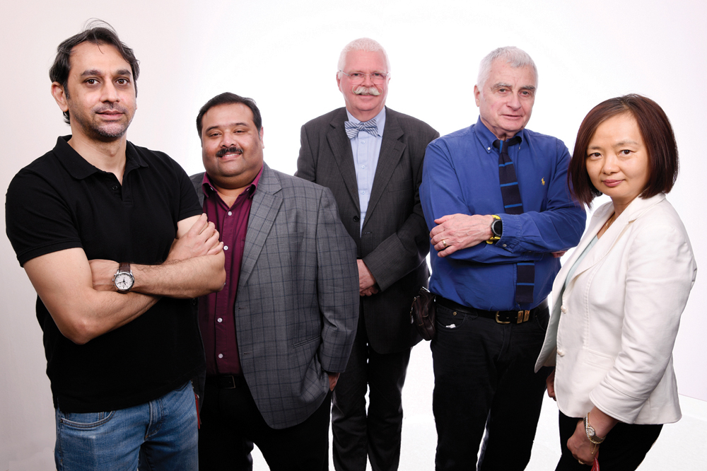 From left: WCM-Q researchers Dr. Yasser Majeed, Dr. Samson Samuel, Dr. Dietrich Büsselberg, Dr. Chris Triggle and Dr. Hong Ding have discovered the anti-cancer properties of a widely-used diabetes drug.