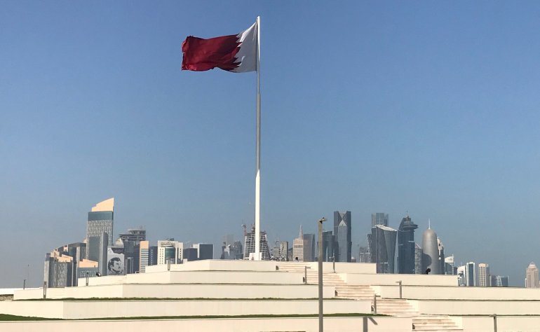 Qatar flag as seen on Doha Corniche Reuters file photo