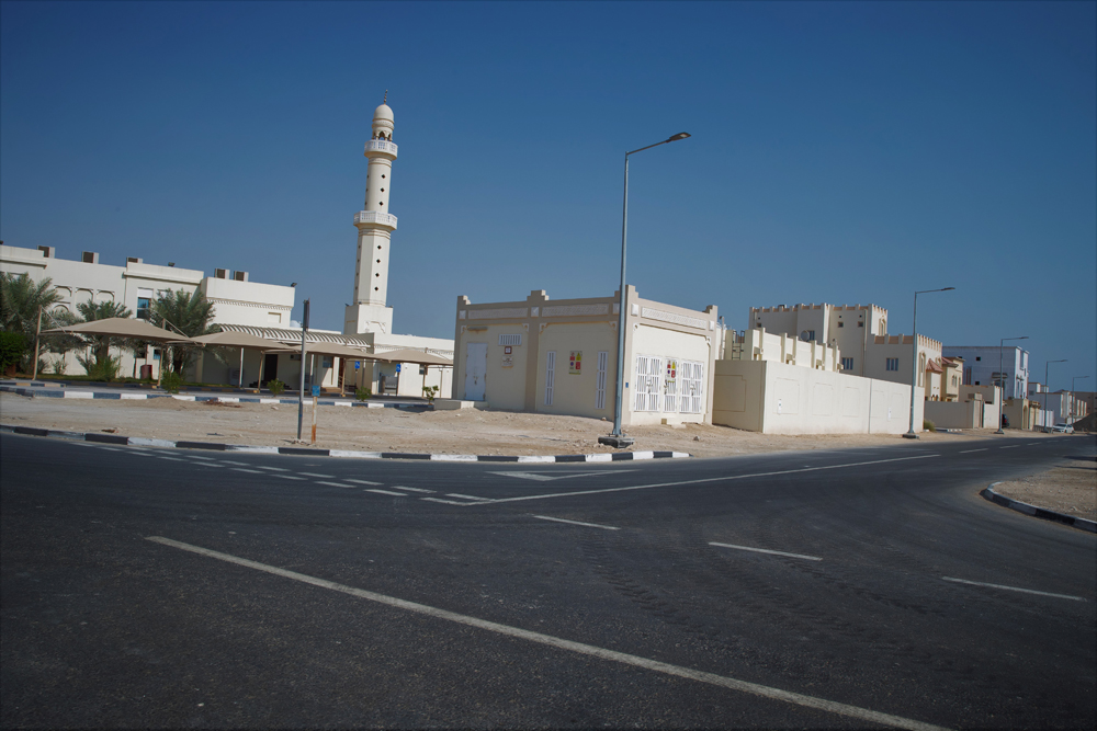 One of the road maintenance and development works by Ashghal.