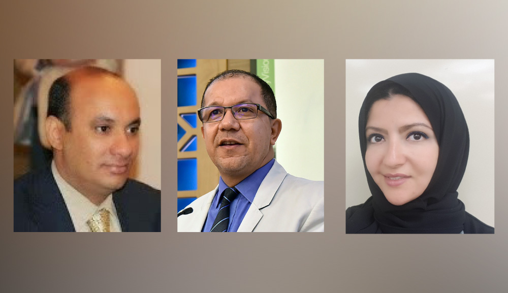 Dr. Abdulrahman Al Shami, Professor at Department of Mass Communication (R), Dr. Kamal Hamidou, Associate Professor and Head of Department of Mass Communication (C) , Eiman Eissa, Lecturer of Strategic Communication at Department of Mass Communication