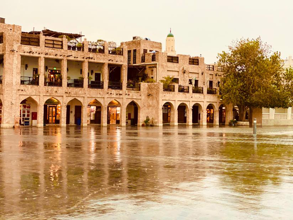 Souq Waqif today. April 13, 2020. Photo by Ramzy Dabbouss