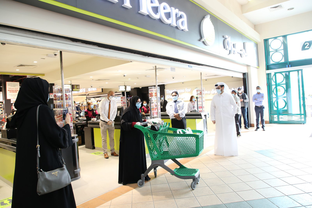 The newly-opened branch of Al Meera Consumer Goods Company at The Mall. 
