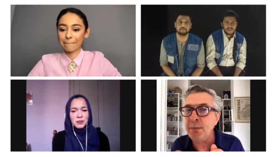 FROM LEFT: Nelufar Hedayat, Immad Ahmed (left) and Shafiqur Rahman, Filippo Grandi, Jamilah Sherally