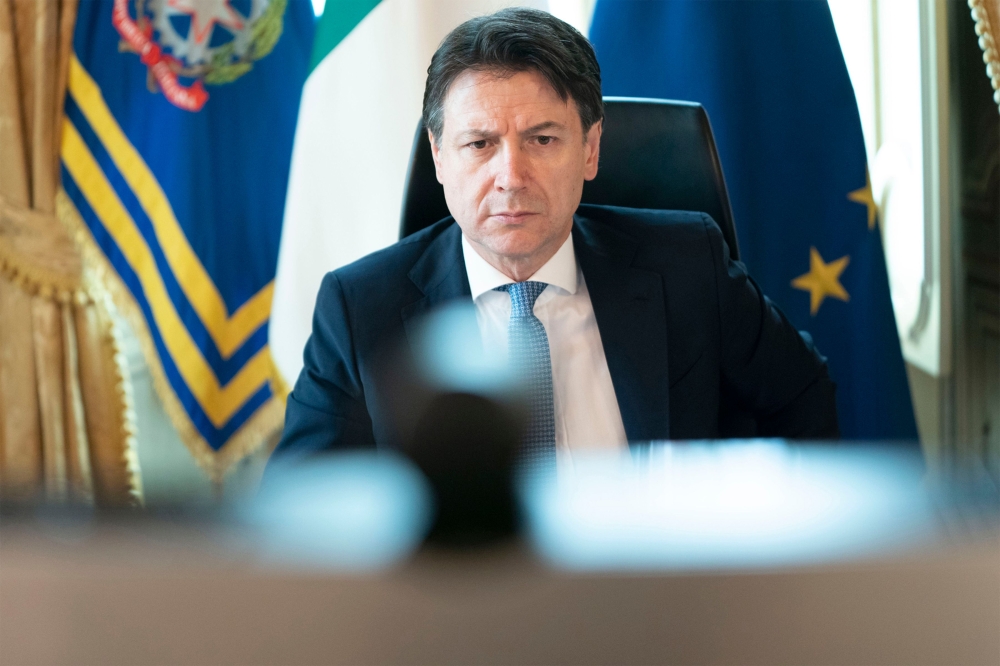 Italy's Prime Minister Giuseppe Conte. AFP / Palazzo Chigi 