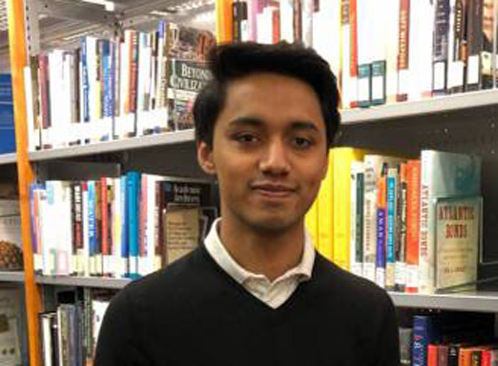Abdul Rehmaan Qayyum, a GU-Q student and an intern at QFCRA