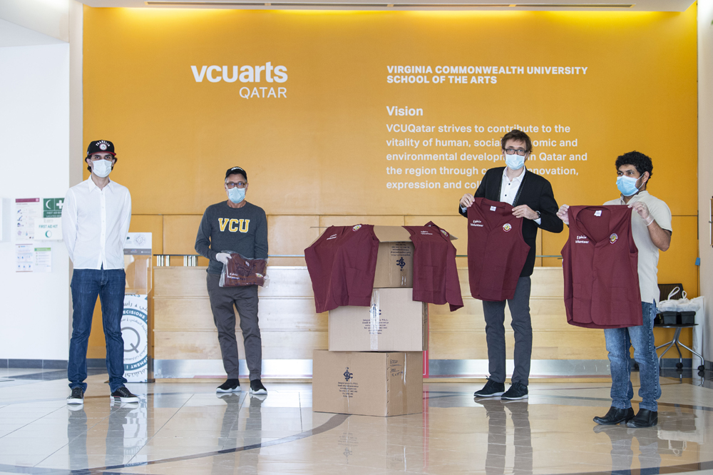 VCUarts Qatar continues its efforts to help the community fight COVID-19 pandemic.
