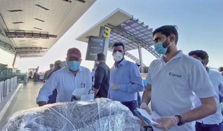  Officials of the Rotana Group at the Hamad International Airport
