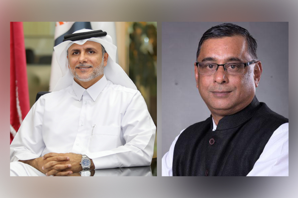 Dr. Yousef Alhorr (left), Founding Chairman of GORD, and Saurabh Kumar, Managing Director of EESL 