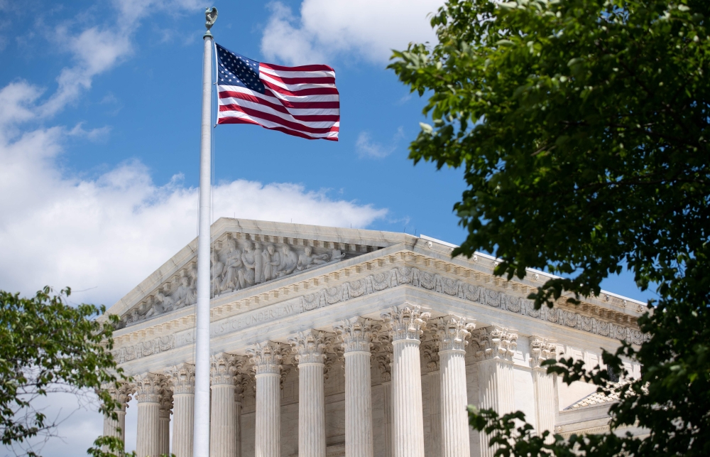 In this file photo taken on May 12, 2020 The Supreme Court Building is seen in Washington DC. AFP / SAUL LOEB