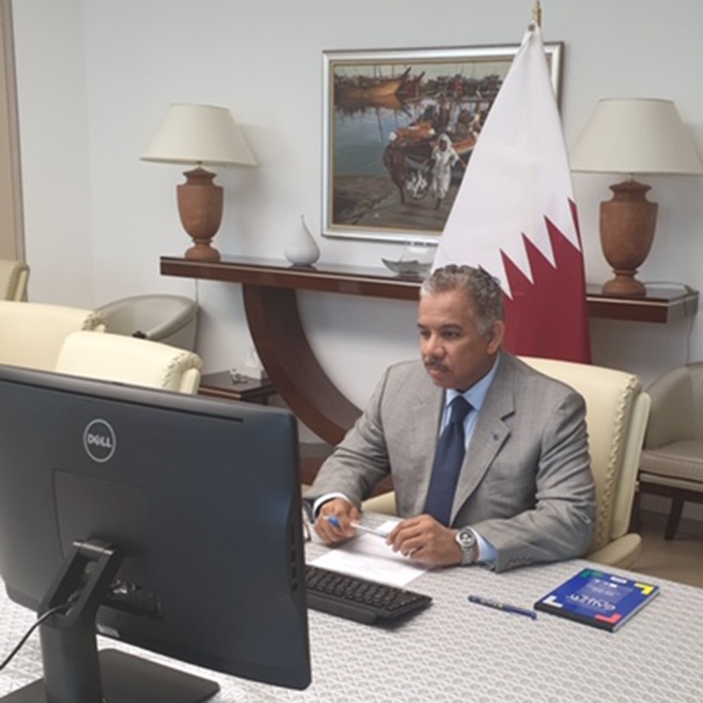 Head of Mission of the State of Qatar to the European Union, H E Ambassador Abdulrahman bin Moh