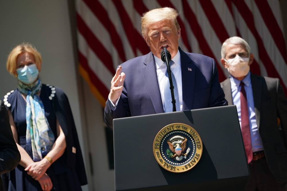 President Donald Trump faced mounting bipartisan pressure June 28, 2020 to set an example by wearing a face mask, as his health secretary warned the 