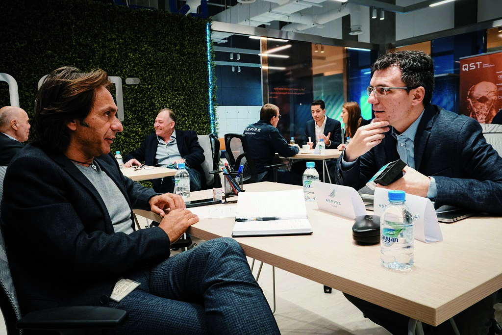 Cohort 2 startup engaging with mentor from one of Qatar SportsTech’s strategic partners.

