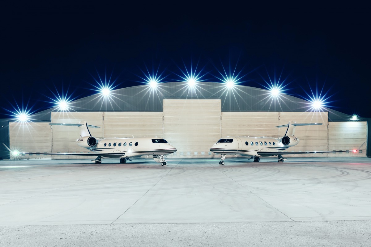 The state-of-the-art aircraft of Qatar Executive.