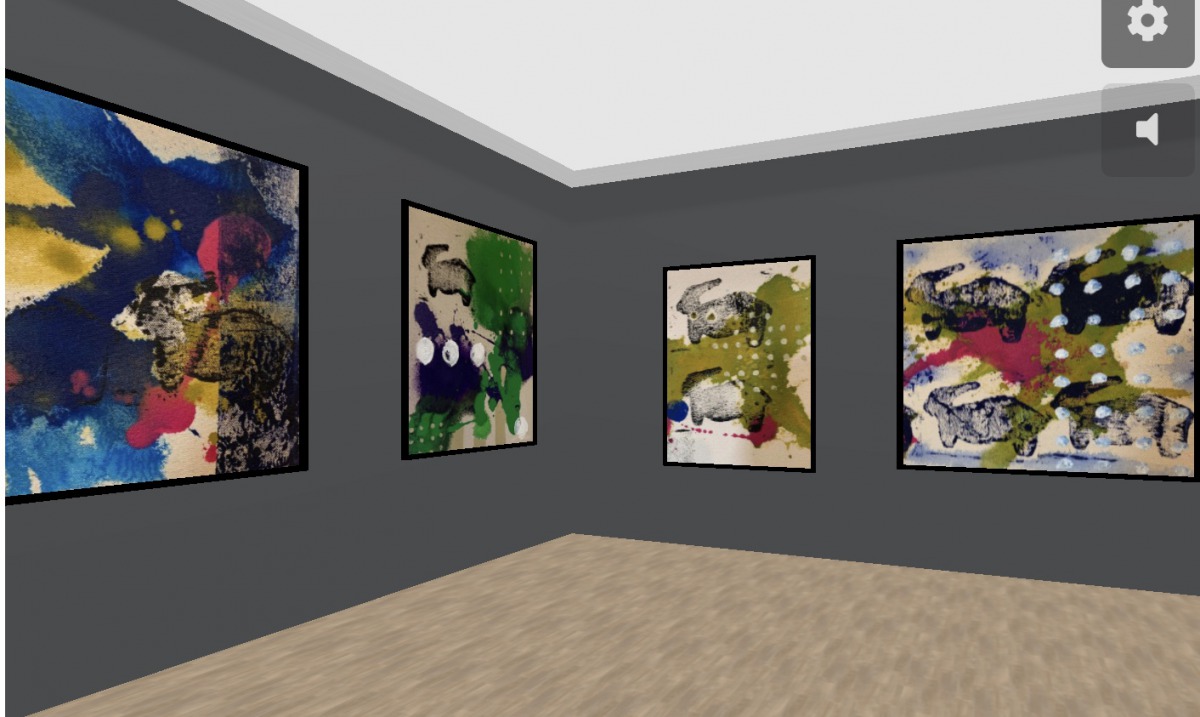 Qatari artist Jawaher Al Mannai displays some of her latest abstract paintings in “Trace”, a virtual exhibition launched on Katara website.