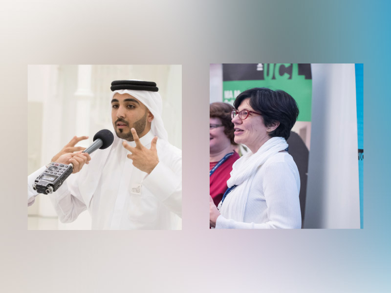 Issa Al Shirawi (L), Dr.  Alexandra Bounia