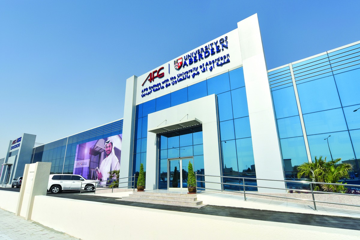 A view of the campus of AFG College with the University of Aberdeen.