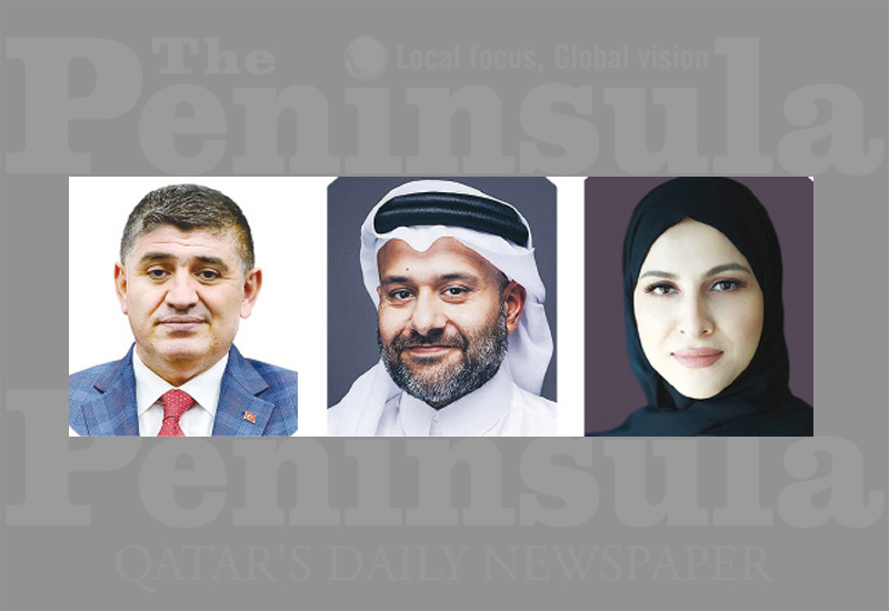 From left: Turkish Ambassador to Qatar, H E Dr. M. Mustafa Goksu; Chief Executive Officer at QFC Authority, Yousuf Mohamed Al Jaida; and Managing Director of Business Development at QFC Authority, Alanoud bint Hamad Al Thani.