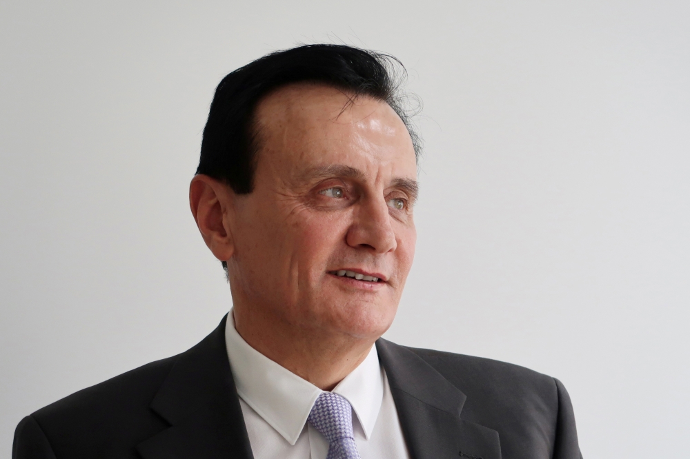FILE PHOTO: Pascal Soriot, chief executive officer of pharmaceutical company AstraZeneca in Shanghai, China November 4, 2019. REUTERS/Brenda Goh/File Photo