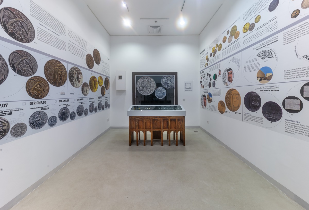 The exhibition featuring coinage works by artist and designer Bachir Mohamad is part of a group show called “Process” presented by Al Markhiya Gallery at Katara Art Center.
