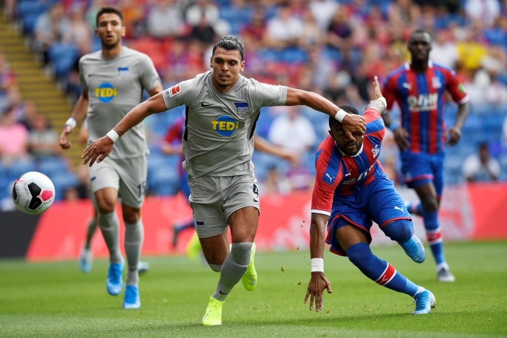 Hertha Berlin's Karim Rekik in action Action Images via Reuters/Tony O'Brien/File Photo