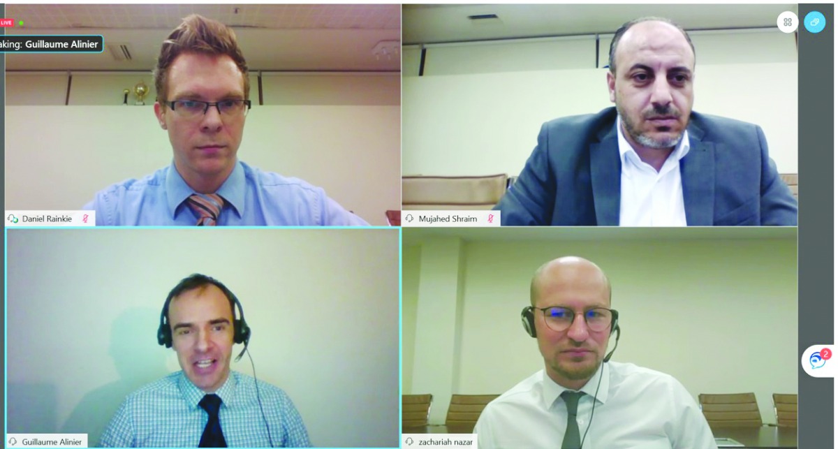 Experts during the webinar. 