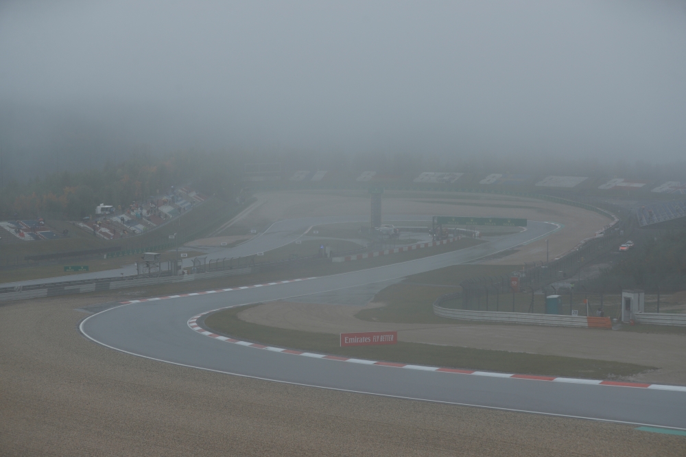 October 9, 2020 General view as the weather delays practice Ronald Wittek/Pool via REUTERS