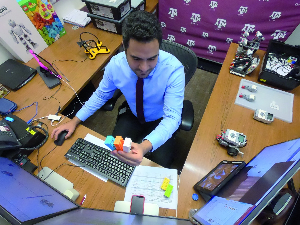 Dr. Mohamed Gharib during the professional development workshop for Qatar Academy teachers.