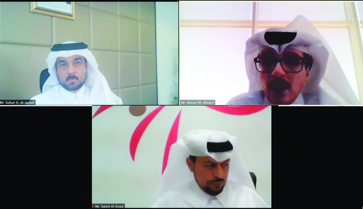 NHRC officials participating in a webinar on the rights of the elderly.