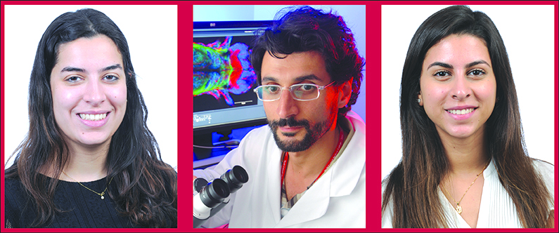 WCM-Q medical students Reem Chamseddine (left) and Farah Wahbeh published a research paper on the effects of COVID-19 on pregnancy, aided by their mentor Dr. Arash Rafii Tabrizi.