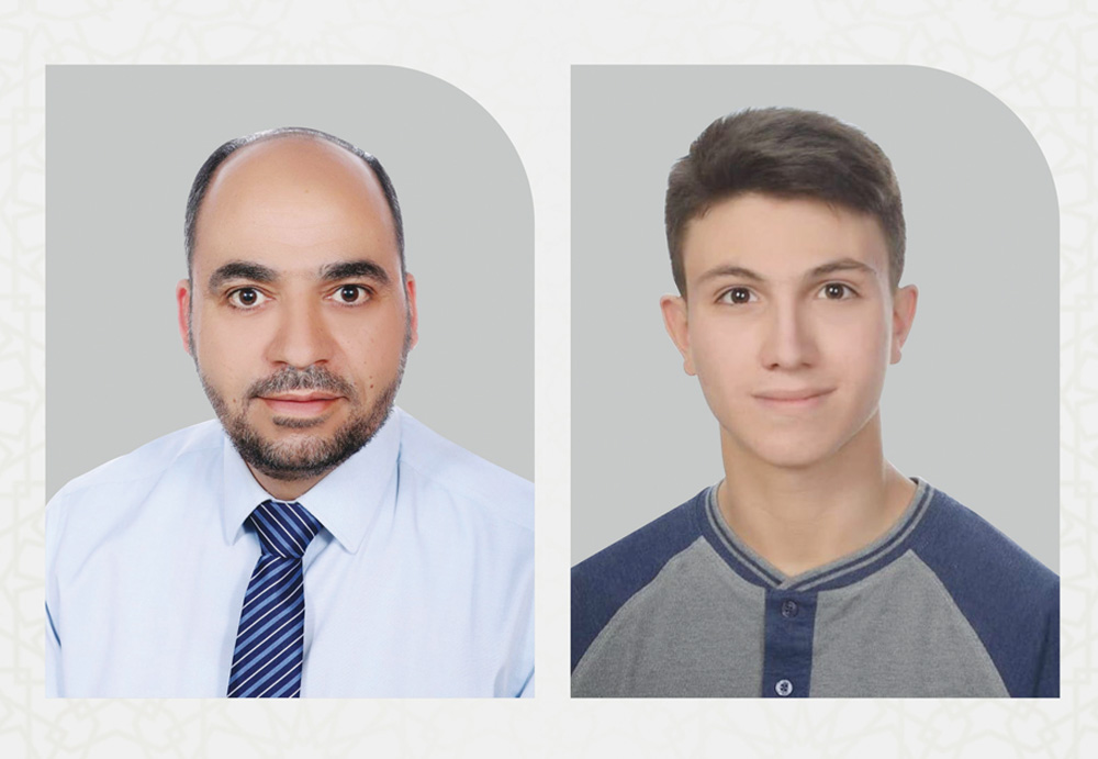Student Abdulrahman Tasabehji’s (right), team won the second place in the Global e-Competition on Astronomy and Astrophysics under the Supervision of Astronomer Hani Al Dalee.