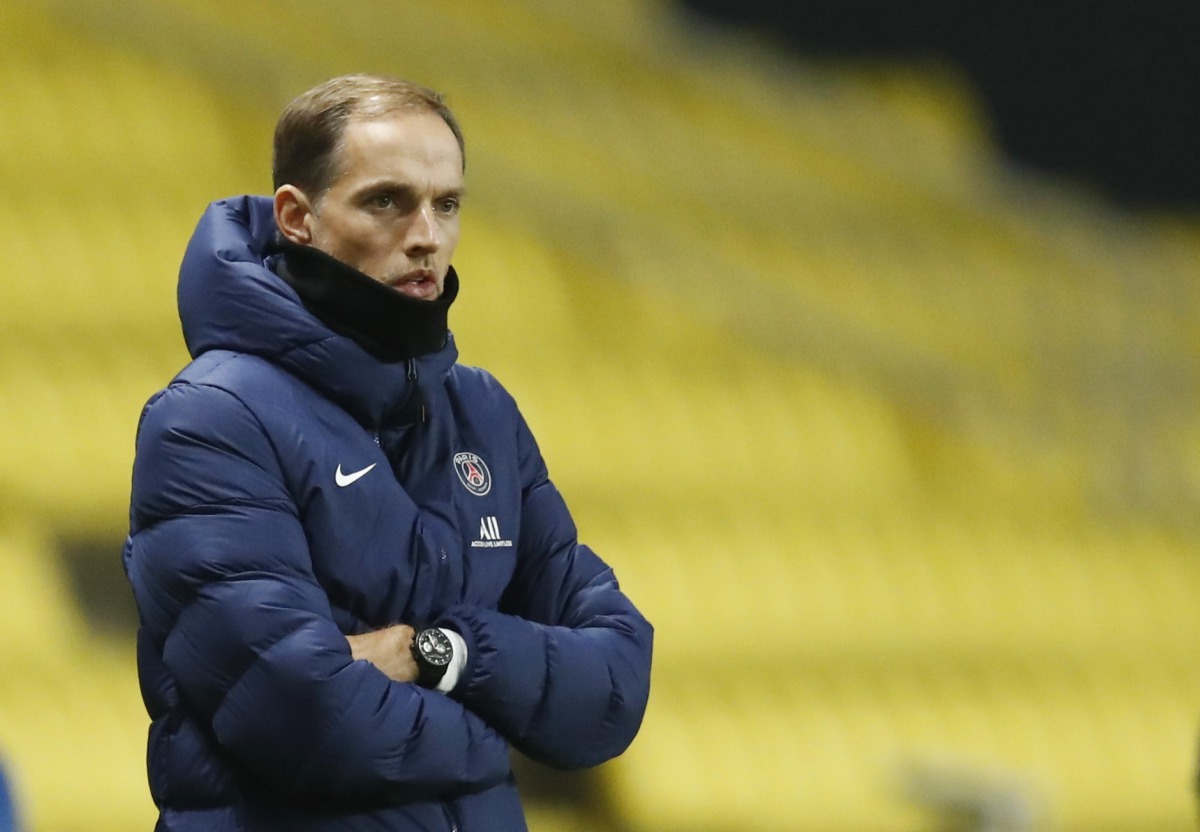 Soccer Football - Ligue 1 - Nantes v Paris St Germain - The Stade de la Beaujoire - Louis Fonteneau, Nantes, France - October 31, 2020 Paris St Germain coach Thomas Tuchel REUTERS/Stephane Mahe
