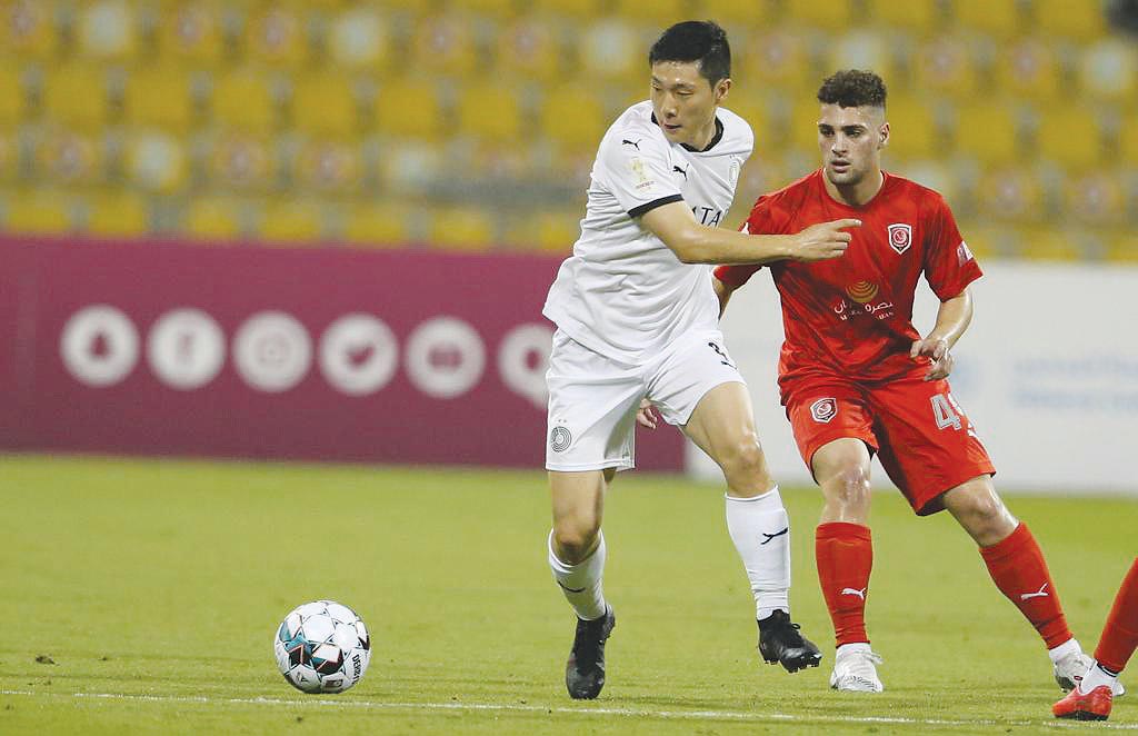 Action during yesterday's match.