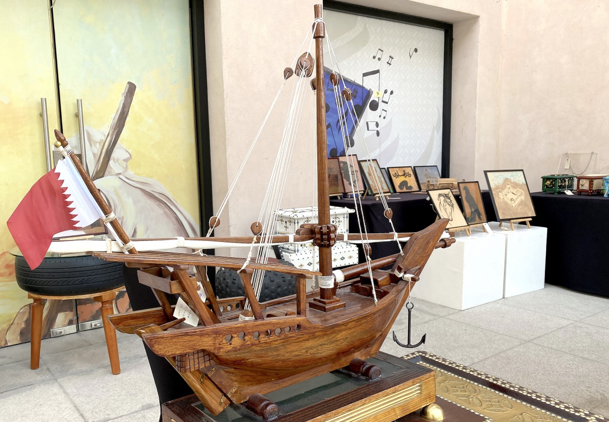Handmade products showcased at the ongoing inaugural International Handicrafts and Traditional Productions Cultural Market at Katara. Pic: Qassim Rahmatullah/The Peninsula