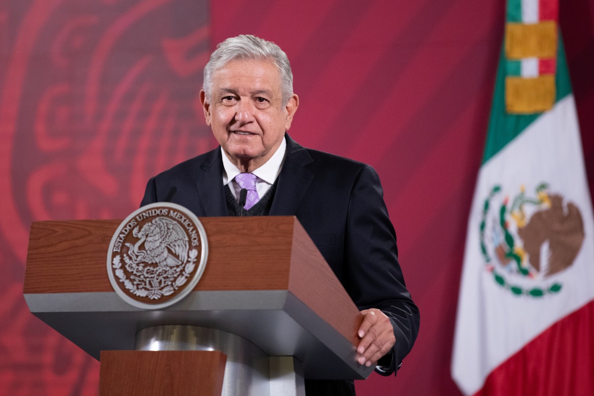 Mexico's President Andres Manuel Lopez Obrador speaks during a news conference at the National Palace, in Mexico City, Mexico November 25, 2020. Mexico's Presidency/Handout via REUTERS ATTENTION EDITORS - THIS IMAGE HAS BEEN SUPPLIED BY A THIRD PARTY. NO 