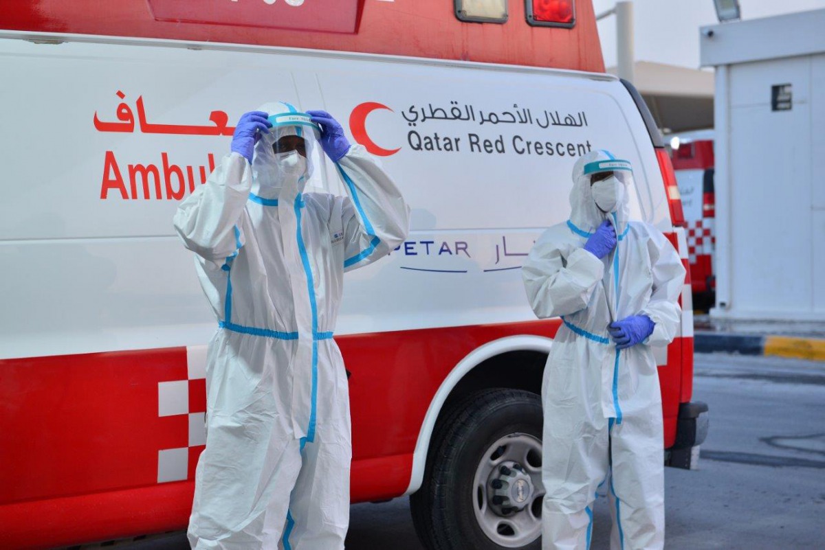 Qatar Red Crescent Society medical teams and ambulances deploy to provide medical cover to venues hosting celebrations and events to mark Qatar National Day on Friday. QRCS mobilised 34 ambulances with 92 medics across the country. 