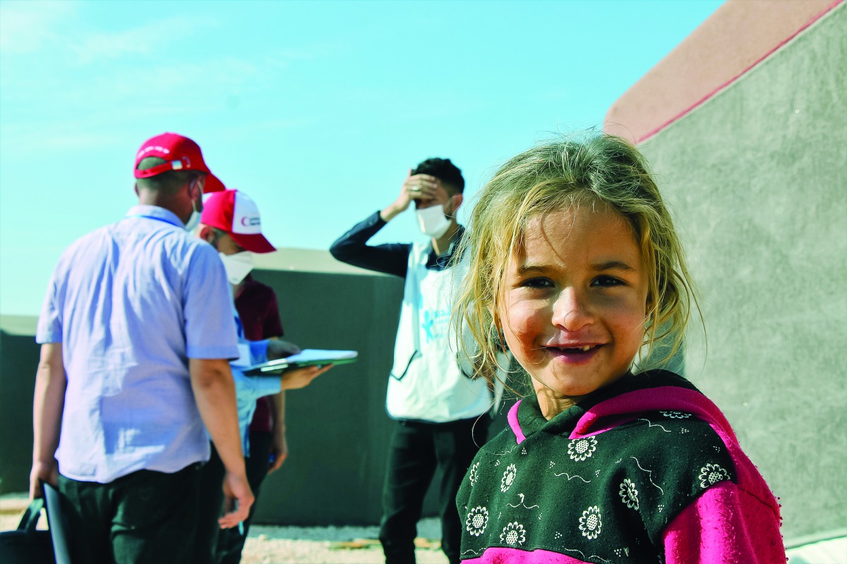 QRCS provided polio vaccination for children in Syria.