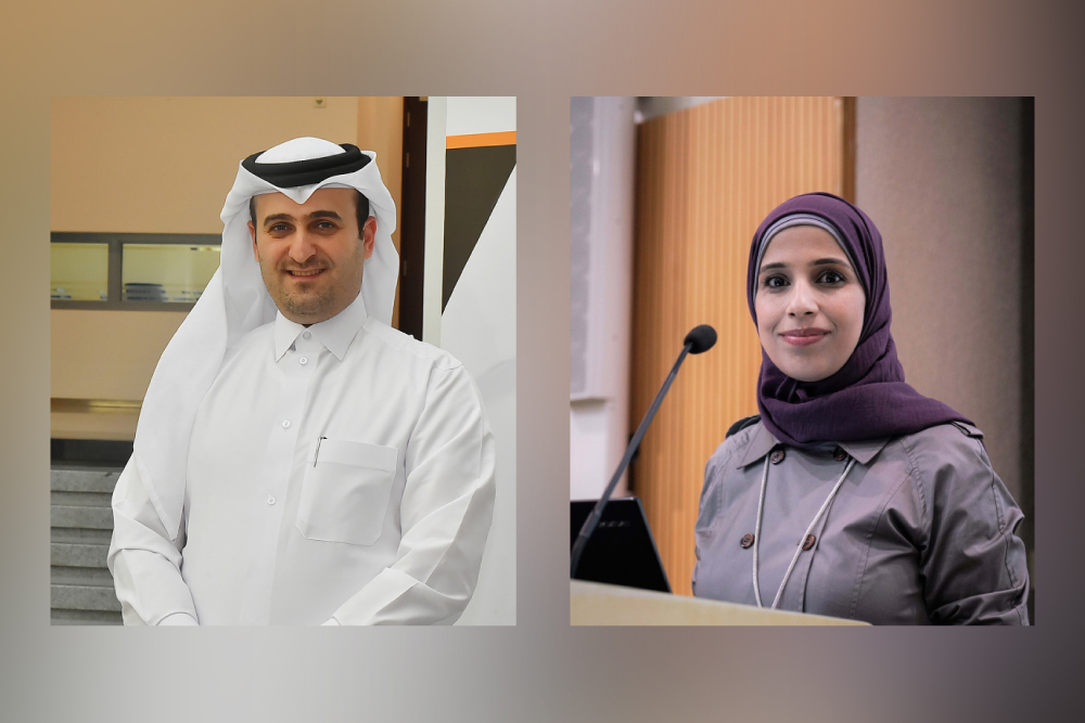 QU College of Pharmacy Dean Dr. Mohammad Diab. RIGHT: College of Pharmacy Assistant Dean for Student Affairs, and chairperson of the conference Dr Alla El-Awaisi. ABOVE: Dean's List awardees.
