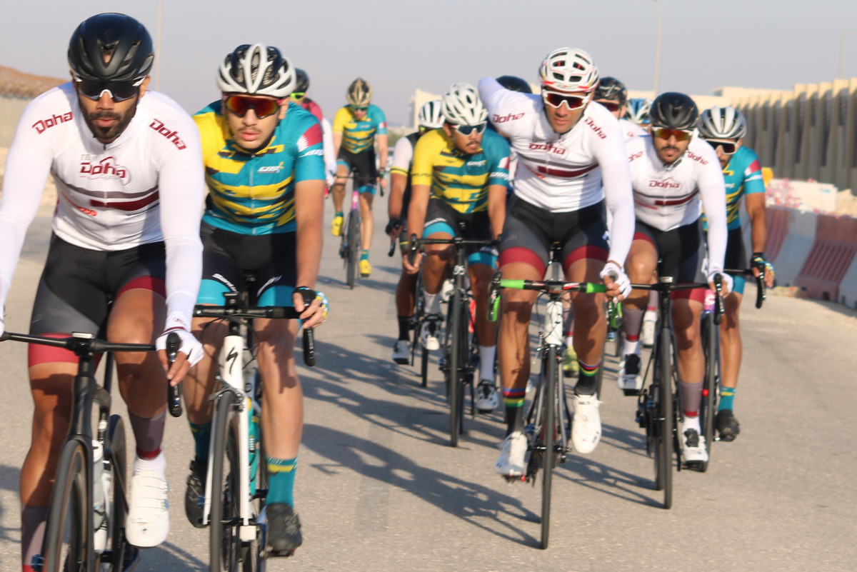 Riders in action during the third road race of the season.