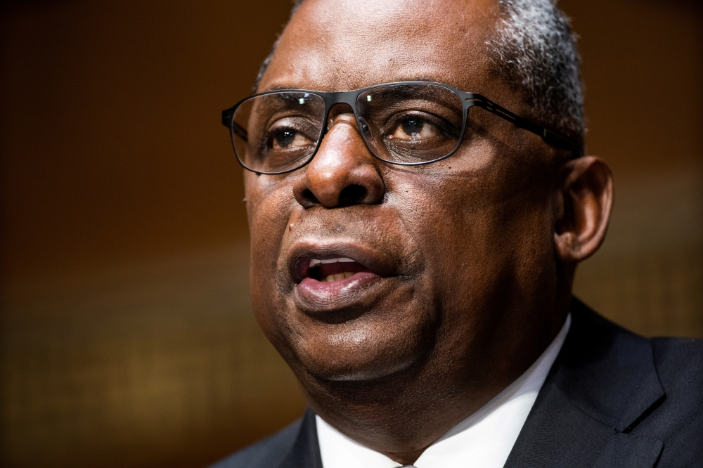 Retired General Lloyd Austin testifies before the Senate Armed Services Committee during his confirmation hearing to be the next Secretary of Defense in the Dirksen Senate Office Building in Washington, U.S. January 19, 2021. Jim Lo Scalzo/Pool via REUTER